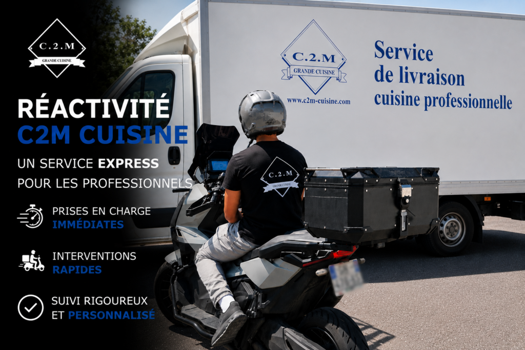 Réactivité C2M cuisine : service express pour les professionnels de la cuisine